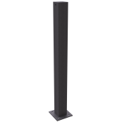 Ornamental bollard | steel tube 80 x 80 mm | series 4081B | stationary, to be fixed by plugswith base plate 100 x 150 mm